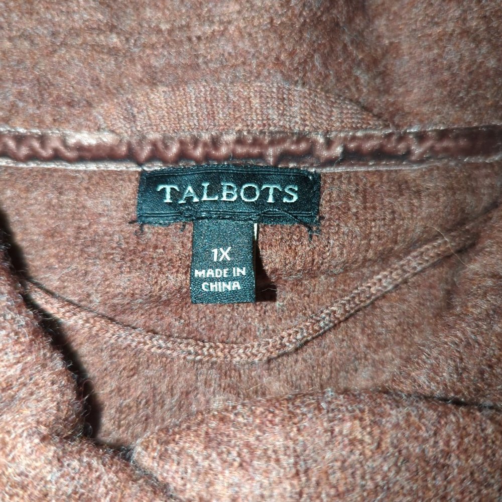 Talbots Brown Wool Coat (size 1X) NEW - Picture 3 of 4